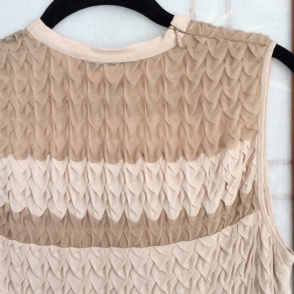 Diane Von Furstenberg DVF "DAYO" nude color dress - Picture 4 of 9